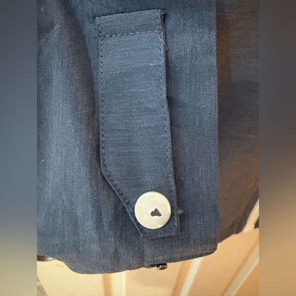 Faherty men’s navy surf stripe zip jacket size medium with hood - Picture 5 of 14